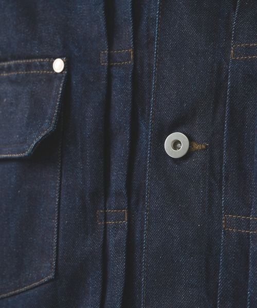 STUDIOUS(ステュディオス)の「【STUDIOUS】2ndType Denim Jacket(デニムジャケット・メンズ・ネイビー・1/2)」の6枚目の写真
