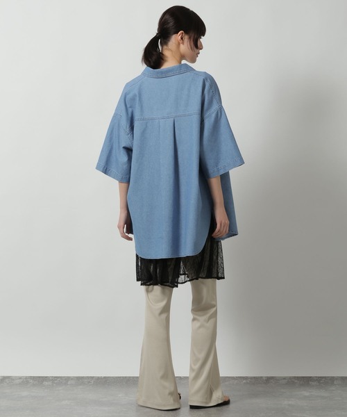 LAKOLE(ラコレ)の「テレコリブフレアパンツ / 667437(その他パンツ・レディース・ブラック/ベージュ/チャコール・MEDIUM/LARGE)」の5枚目の写真
