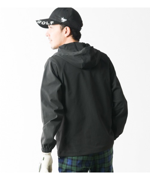 stella77golf(ステラセブンティーンセブンゴルフ)の「WX-barrierフード付キJKT(マウンテンパーカー・メンズ・ネイビー/カーキ/ブラック・LARGE/X-LARGE/XX-LARGE/MEDIUM)」の5枚目の写真