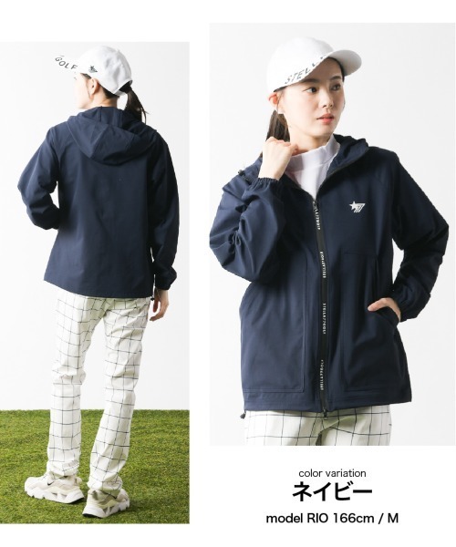 stella77golf(ステラセブンティーンセブンゴルフ)の「WX-barrierフード付キJKT(マウンテンパーカー・メンズ・ネイビー/カーキ/ブラック・LARGE/X-LARGE/XX-LARGE/MEDIUM)」の9枚目の写真