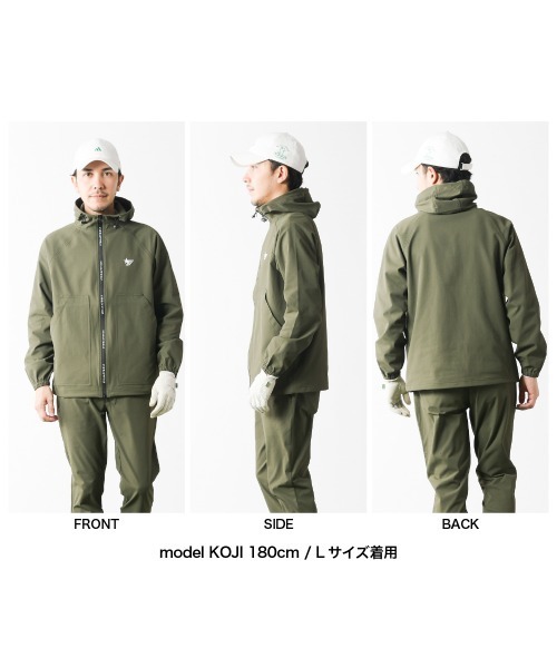 stella77golf(ステラセブンティーンセブンゴルフ)の「WX-barrierフード付キJKT(マウンテンパーカー・メンズ・ネイビー/カーキ/ブラック・LARGE/X-LARGE/XX-LARGE/MEDIUM)」の13枚目の写真
