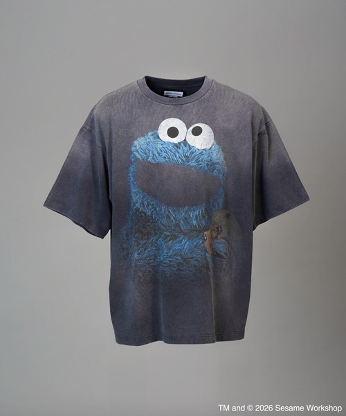 MAISON SPECIAL(メゾンスペシャル)の「《UNISEX》【MOVIE SERIES】「SESAME STREET」- Cookie Monster - Prime-Over Crew Neck Short Sleeve T-Shirt/「セサミストリート」-クッキーモンスター-プライムオーバークルーネックショートスリーブTシャツ【MAISON SPECIAL/メゾンスペシャル】(Tシャツ/カットソー・メンズ・ブラック/ネイビー・0/1/2)」の18枚目の写真