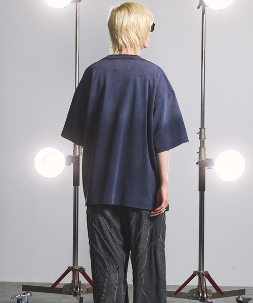 MAISON SPECIAL(メゾンスペシャル)の「《UNISEX》【MOVIE SERIES】「SESAME STREET」- Cookie Monster - Prime-Over Crew Neck Short Sleeve T-Shirt/「セサミストリート」-クッキーモンスター-プライムオーバークルーネックショートスリーブTシャツ【MAISON SPECIAL/メゾンスペシャル】(Tシャツ/カットソー・メンズ・ブラック/ネイビー・0/1/2)」の16枚目の写真
