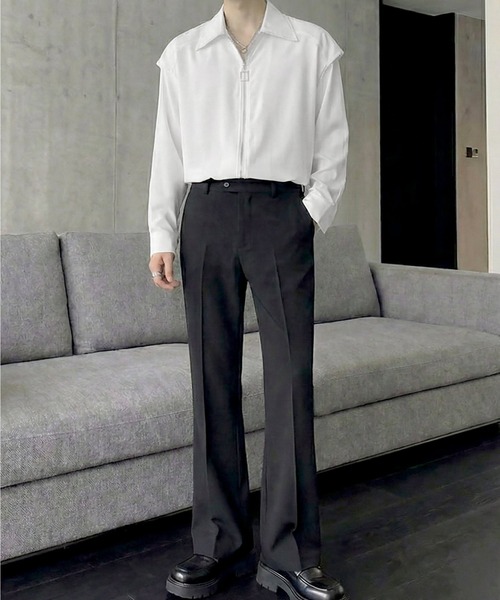 Otte（オッテ）の「エッジラインモードジップシャツ（シャツ/ブラウス・メンズ・ブラック/ホワイト・LARGE/MEDIUM/X-LARGE）」の14枚目の写真