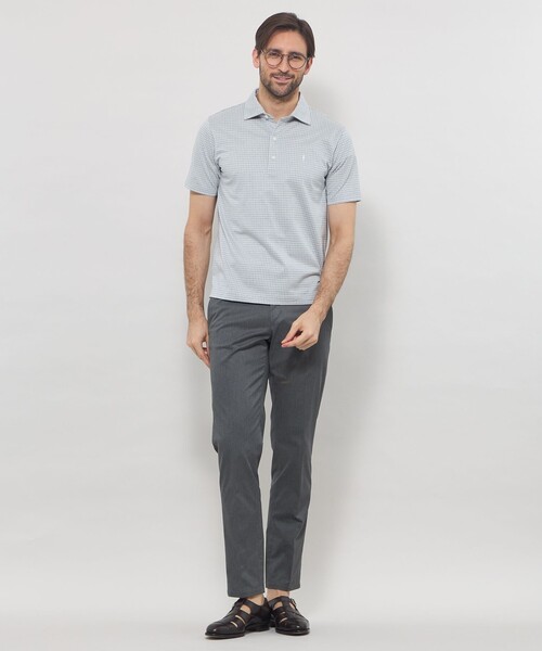 MACKINTOSH LONDON(マッキントッシュ ロンドン)の「マイクロギンガムJQポロシャツ(ポロシャツ・メンズ・ネイビー/ブルー系その他4・M/XL/L)」の3枚目の写真