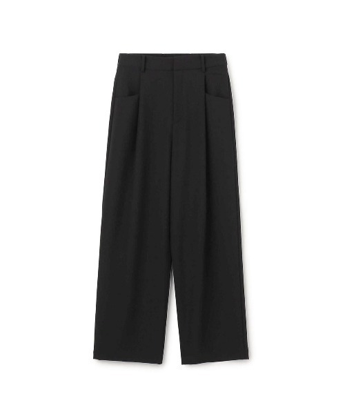 GYMPHLEX(ジムフレックス)の「Gymphlex Tuck Wide Easy Pants(ジムフレックス タック ワイドイージーパンツ)(スラックス・レディース・ブラック/グレー/グリーン系・X-LARGE/LARGE)」の4枚目の写真