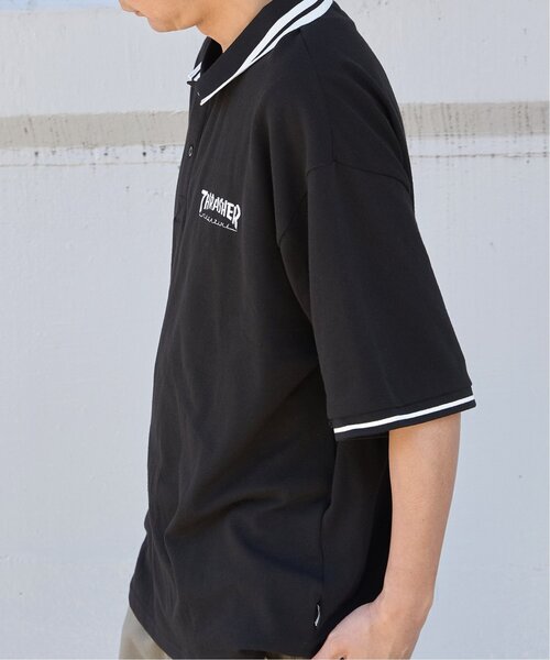 VENCEEXCHANGE(ヴァンスエクスチェンジ)の「THRASHER スラッシャー 鹿の子ポロシャツ(ポロシャツ・メンズ・ブラック・M)」の11枚目の写真