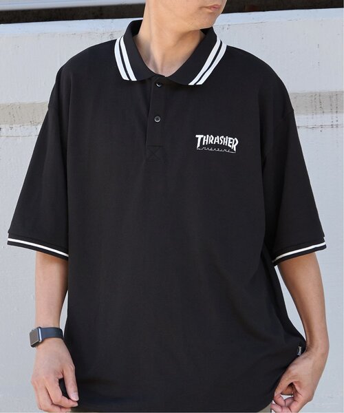 VENCEEXCHANGE(ヴァンスエクスチェンジ)の「THRASHER スラッシャー 鹿の子ポロシャツ(ポロシャツ・メンズ・ブラック・M)」の12枚目の写真