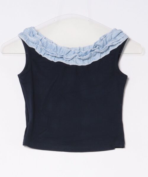 VIBGYOR(ヴィブジョー)の「【LAMPOON】ギンガムフリルオフショル(その他トップス・レディース・ブルー・SMALL/MEDIUM/LARGE)」の8枚目の写真