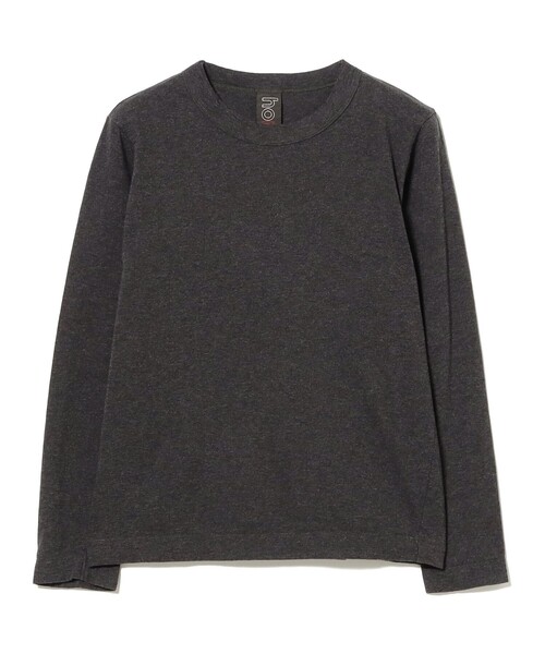 fennica(フェニカ)の「homspun / 天竺 長袖Tシャツ チャコールグレー(Tシャツ/カットソー・レディース・ブラック系その他4・LARGE/MEDIUM)」の1枚目の写真