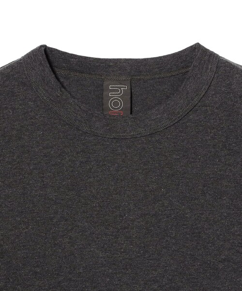 fennica(フェニカ)の「homspun / 天竺 長袖Tシャツ チャコールグレー(Tシャツ/カットソー・レディース・ブラック系その他4・LARGE/MEDIUM)」の3枚目の写真