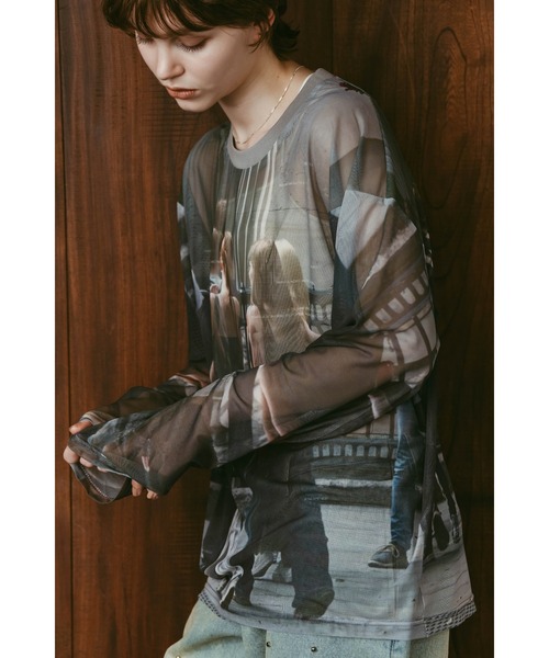 Knuth Marf(クヌースマーフ)の「school sheer long-sleeve tee(unisex)(Tシャツ/カットソー・レディース・その他・FREE)」の15枚目の写真