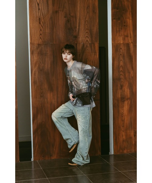 Knuth Marf(クヌースマーフ)の「school sheer long-sleeve tee(unisex)(Tシャツ/カットソー・レディース・その他・FREE)」の5枚目の写真