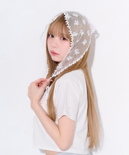 apres jour(アプレジュール)の「【apres jour×ARIAZ】アソートバブーシュカ(ストール/ショール・レディース・ライトホワイト/ホワイト/その他・FREE)」の3枚目の写真