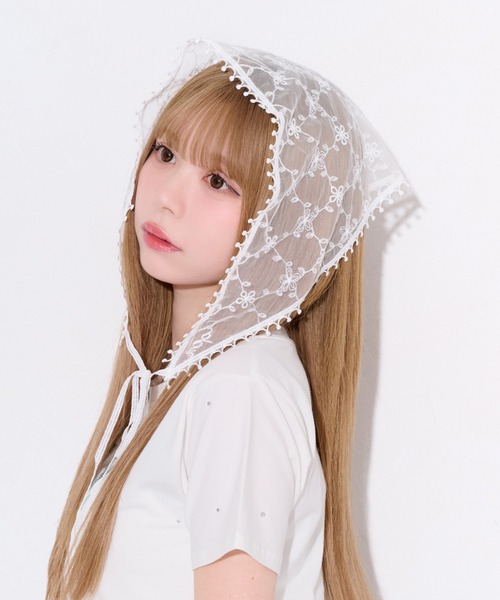 apres jour(アプレジュール)の「【apres jour×ARIAZ】アソートバブーシュカ(ストール/ショール・レディース・ライトホワイト/ホワイト/その他・FREE)」の2枚目の写真