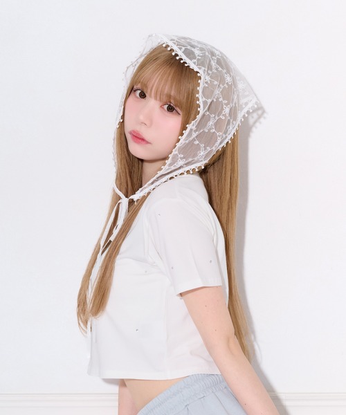 apres jour(アプレジュール)の「【apres jour×ARIAZ】アソートバブーシュカ(ストール/ショール・レディース・ライトホワイト/ホワイト/その他・FREE)」の4枚目の写真