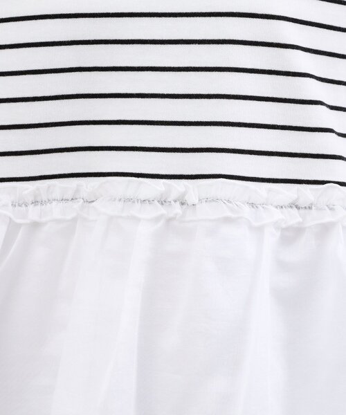 grove(グローブ)の「【体型カバー】INせず決まる、ウエストシアーフリルTシャツ(Tシャツ/カットソー・レディース・ブラック/オフホワイト/ホワイト系5・02/03/04/05/01)」の10枚目の写真
