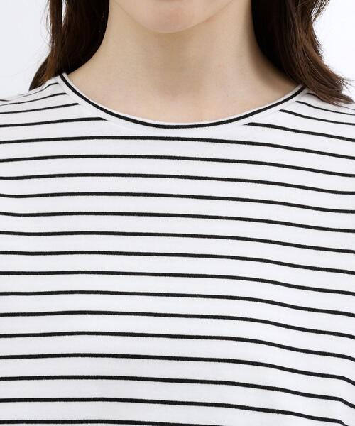 grove(グローブ)の「【体型カバー】INせず決まる、ウエストシアーフリルTシャツ(Tシャツ/カットソー・レディース・ブラック/オフホワイト/ホワイト系5・02/03/04/05/01)」の6枚目の写真
