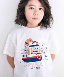 SLAP SLIP（スラップスリップ）の「【スララク 吸汗速乾 接触冷感 オーガニックコットン】わくわく男の子半袖Tシャツ(80~130cm)（Tシャツ/カットソー）」
