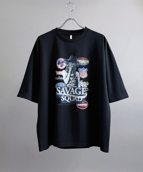 Starting Over(スターティングオーバー)の「Girl Print Short Sleeve T-Shirt/ガールプリント 半袖Tシャツ(Tシャツ/カットソー・メンズ・ホワイト系その他/チャコールグレー/ブラック/ホワイト/ブラック系その他/グレー系その他・S/M/L/XL)」の4枚目の写真