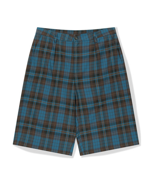 WKNDRS(ウィーキャンドース)の「PLAID EASY SHORTS (BLUE)(その他パンツ・レディース・その他・LARGE/X-LARGE/MEDIUM)」の1枚目の写真