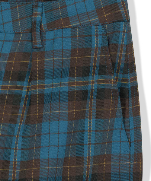 WKNDRS(ウィーキャンドース)の「PLAID EASY SHORTS (BLUE)(その他パンツ・レディース・その他・LARGE/X-LARGE/MEDIUM)」の4枚目の写真