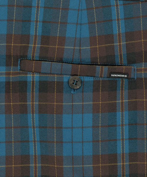 WKNDRS(ウィーキャンドース)の「PLAID EASY SHORTS (BLUE)(その他パンツ・レディース・その他・LARGE/X-LARGE/MEDIUM)」の5枚目の写真
