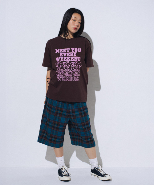 WKNDRS(ウィーキャンドース)の「PLAID EASY SHORTS (BLUE)(その他パンツ・レディース・その他・LARGE/X-LARGE/MEDIUM)」の9枚目の写真