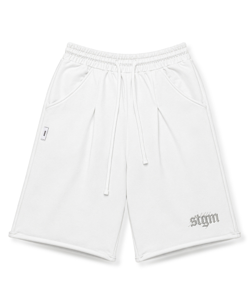 STIGMA(スティグマ)の「RAW-CUT WASHED BURMUDA PANTS WHITE(その他パンツ・メンズ・その他・LARGE/MEDIUM/X-LARGE)」の1枚目の写真