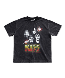 MAINBOOTH（メインブース）の「[KISS] ファイヤーワークTシャツ（チャコール）（Tシャツ/カットソー）」