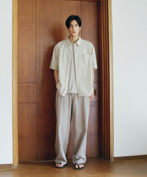 BLANKROOM(ブランクルーム)の「フルイドハーフシャツ_BEIGE(シャツ/ブラウス・メンズ・その他・1/2/4/3)」の2枚目の写真