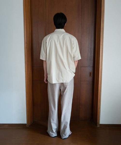 BLANKROOM(ブランクルーム)の「フルイドハーフシャツ_BEIGE(シャツ/ブラウス・メンズ・その他・1/2/4/3)」の4枚目の写真