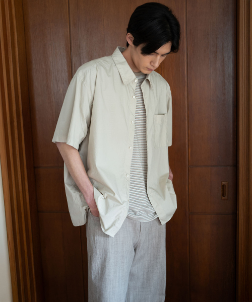 BLANKROOM(ブランクルーム)の「フルイドハーフシャツ_BEIGE(シャツ/ブラウス・メンズ・その他・1/2/4/3)」の5枚目の写真
