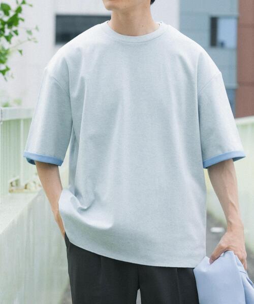 ITEMS URBANRESEARCH(アイテムズ アーバンリサーチ)の「『接触冷感/吸水速乾/UVカット』多機能 Wフェイス クルーネック Tシャツ(Tシャツ/カットソー・メンズ・その他3/その他2/その他4/その他1・MEDIUM/LARGE)」の2枚目の写真