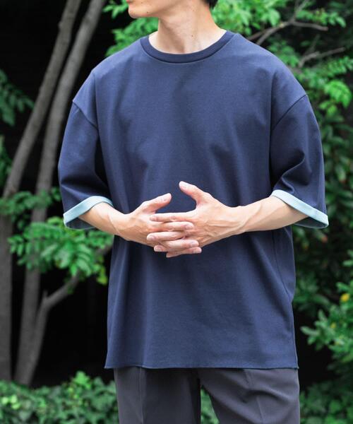 ITEMS URBANRESEARCH(アイテムズ アーバンリサーチ)の「『接触冷感/吸水速乾/UVカット』多機能 Wフェイス クルーネック Tシャツ(Tシャツ/カットソー・メンズ・その他3/その他2/その他4/その他1・MEDIUM/LARGE)」の11枚目の写真
