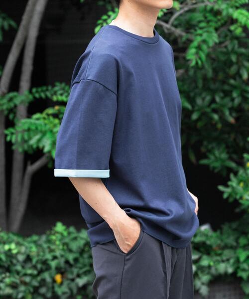 ITEMS URBANRESEARCH(アイテムズ アーバンリサーチ)の「『接触冷感/吸水速乾/UVカット』多機能 Wフェイス クルーネック Tシャツ(Tシャツ/カットソー・メンズ・その他3/その他2/その他4/その他1・MEDIUM/LARGE)」の12枚目の写真