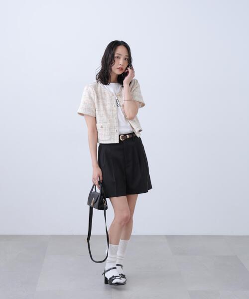 FREE'S MART（フリーズマート）の「◆タックショートパンツ（その他パンツ・レディース・グレー/ベージュ/ブラック・SMALL/MEDIUM）」の8枚目の写真