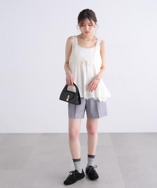 FREE'S MART（フリーズマート）の「◆タックショートパンツ（その他パンツ・レディース・グレー/ベージュ/ブラック・SMALL/MEDIUM）」の12枚目の写真