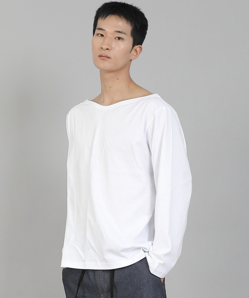 SAINTCREW(セントクルー)の「無地ボートネック16sコットン長袖TシャツPBL-890ホワイト(Tシャツ/カットソー・メンズ・その他・LARGE/X-LARGE/XX-LARGE/XXX-LARGE/XXXX-LARGE/MEDIUM)」の5枚目の写真