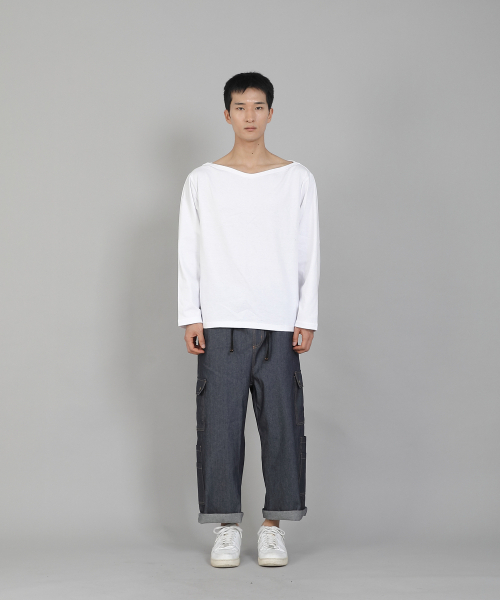 SAINTCREW(セントクルー)の「無地ボートネック16sコットン長袖TシャツPBL-890ホワイト(Tシャツ/カットソー・メンズ・その他・LARGE/X-LARGE/XX-LARGE/XXX-LARGE/XXXX-LARGE/MEDIUM)」の6枚目の写真