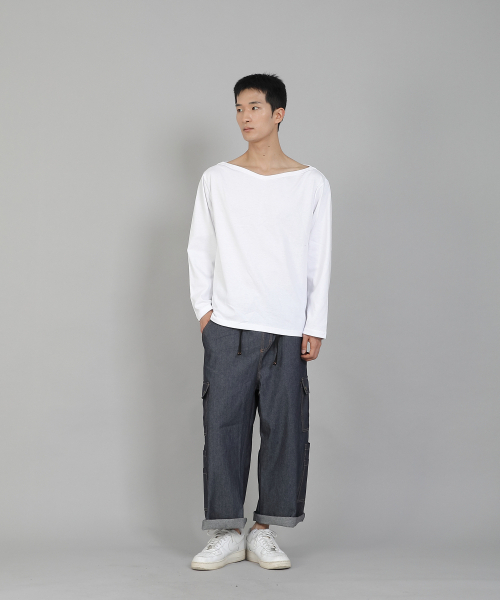 SAINTCREW(セントクルー)の「無地ボートネック16sコットン長袖TシャツPBL-890ホワイト(Tシャツ/カットソー・メンズ・その他・LARGE/X-LARGE/XX-LARGE/XXX-LARGE/XXXX-LARGE/MEDIUM)」の7枚目の写真