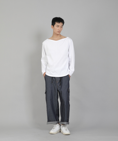 SAINTCREW(セントクルー)の「無地ボートネック16sコットン長袖TシャツPBL-890ホワイト(Tシャツ/カットソー・メンズ・その他・LARGE/X-LARGE/XX-LARGE/XXX-LARGE/XXXX-LARGE/MEDIUM)」の8枚目の写真
