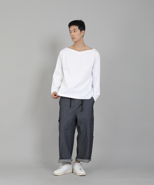 SAINTCREW(セントクルー)の「無地ボートネック16sコットン長袖TシャツPBL-890ホワイト(Tシャツ/カットソー・メンズ・その他・LARGE/X-LARGE/XX-LARGE/XXX-LARGE/XXXX-LARGE/MEDIUM)」の9枚目の写真