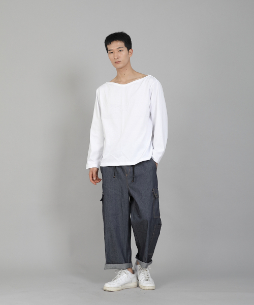 SAINTCREW(セントクルー)の「無地ボートネック16sコットン長袖TシャツPBL-890ホワイト(Tシャツ/カットソー・メンズ・その他・LARGE/X-LARGE/XX-LARGE/XXX-LARGE/XXXX-LARGE/MEDIUM)」の10枚目の写真