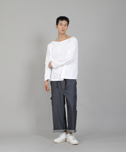SAINTCREW(セントクルー)の「無地ボートネック16sコットン長袖TシャツPBL-890ホワイト(Tシャツ/カットソー・メンズ・その他・LARGE/X-LARGE/XX-LARGE/XXX-LARGE/XXXX-LARGE/MEDIUM)」の12枚目の写真
