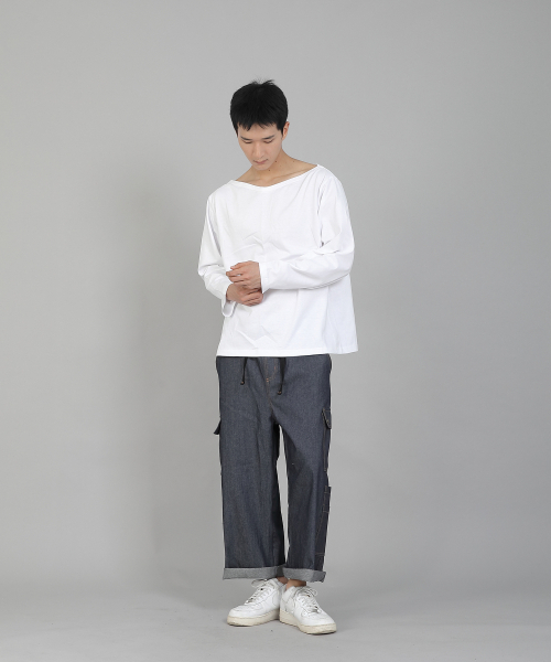 SAINTCREW(セントクルー)の「無地ボートネック16sコットン長袖TシャツPBL-890ホワイト(Tシャツ/カットソー・メンズ・その他・LARGE/X-LARGE/XX-LARGE/XXX-LARGE/XXXX-LARGE/MEDIUM)」の13枚目の写真