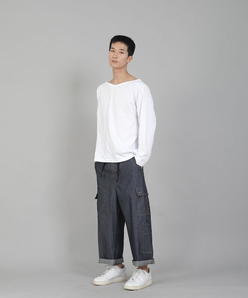 SAINTCREW(セントクルー)の「無地ボートネック16sコットン長袖TシャツPBL-890ホワイト(Tシャツ/カットソー・メンズ・その他・LARGE/X-LARGE/XX-LARGE/XXX-LARGE/XXXX-LARGE/MEDIUM)」の15枚目の写真