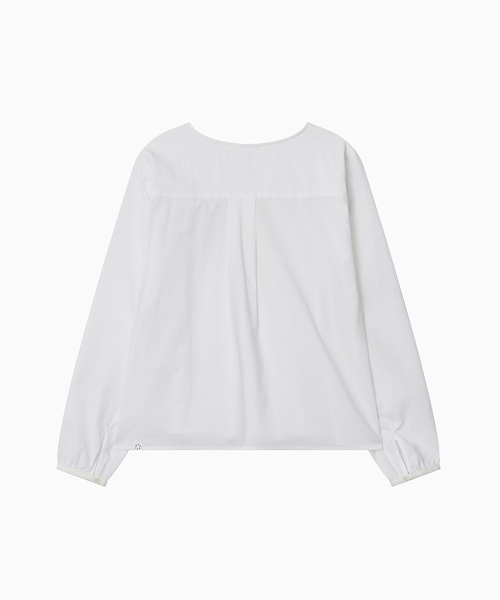 OHESHIO（オヘシオ）の「SMOCKED SHIRRING BLOUSE, WHITE（シャツ/ブラウス・レディース・その他・FREE）」の9枚目の写真