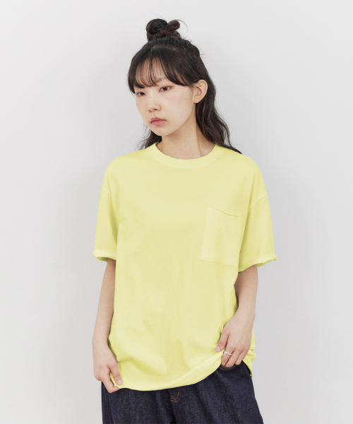 URBANSTOFF(アーバンストッフ)の「カットオフクロップボックスTシャツ(レモン)(Tシャツ/カットソー・レディース・その他・LARGE/MEDIUM)」の4枚目の写真