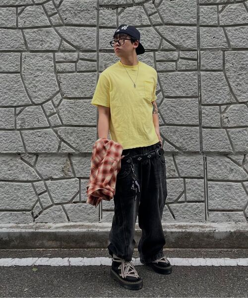 URBANSTOFF(アーバンストッフ)の「カットオフクロップボックスTシャツ(レモン)(Tシャツ/カットソー・レディース・その他・LARGE/MEDIUM)」の6枚目の写真
